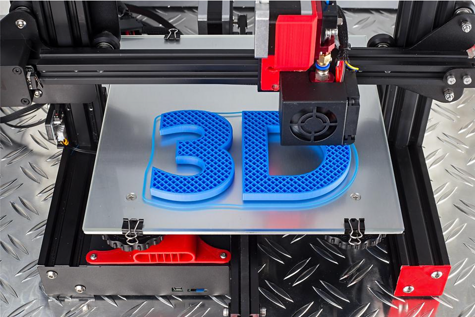 3d printer printing 3d sign